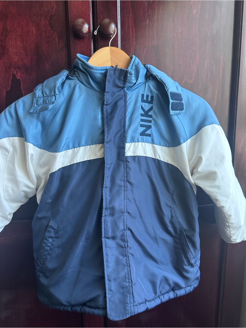 Y2K Nike Colorblock Puffer Reversible Jacket - Removable hoodie